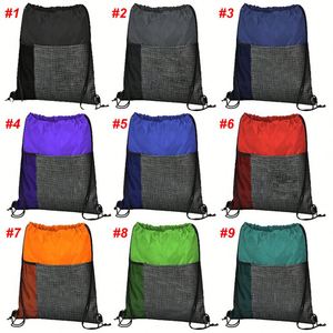 Custom Logo Drawstring <b>Bag</b> Eco-Friendly Waterproof Polyester Drawstring Backpack Promotional Gifts Fitness Drawstring Backpack - Product Image 2