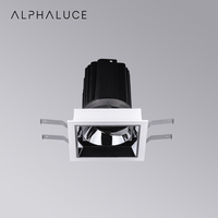 Spot encastré LED moderne sans cadre réglable 18W, anti-éblouissement, COB, rond, pour plafond, avec CRI 92/97 et dimmable