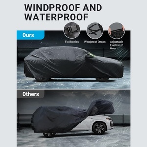 Housse de voiture imperméable pour Hyundai Tucson 2020-2024, protection contre la neige, la pluie, la <span class=keywords><strong>grêle</strong></span>, le soleil, les UV, la poussière, la neige, protection complète en extérieur et en intérieur - Product Image 4