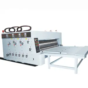 Chain Feeder 2 Color Corrugated Carton Package Manufacturing Printing Slotting Machine