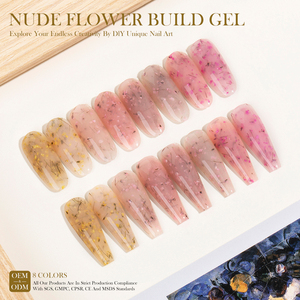 Gel de Construction Sans HEMA Inodore Non Irritant pour Ongles Sensibles Soin des Ongles Gel de Construction Nude Flowder - Product Image 4