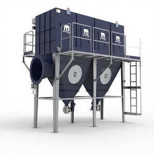 Collecteur de poussière industriel DP Pulse Jet avec système de décharge motorisé à double trémie, garantie 1 an, 7500V - Product Image 1