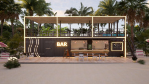 20/40ft prefabbricato in acciaio contenitore casa Coffee Shop Design da produttore con pannello Sandwich materiale - Product Image 4