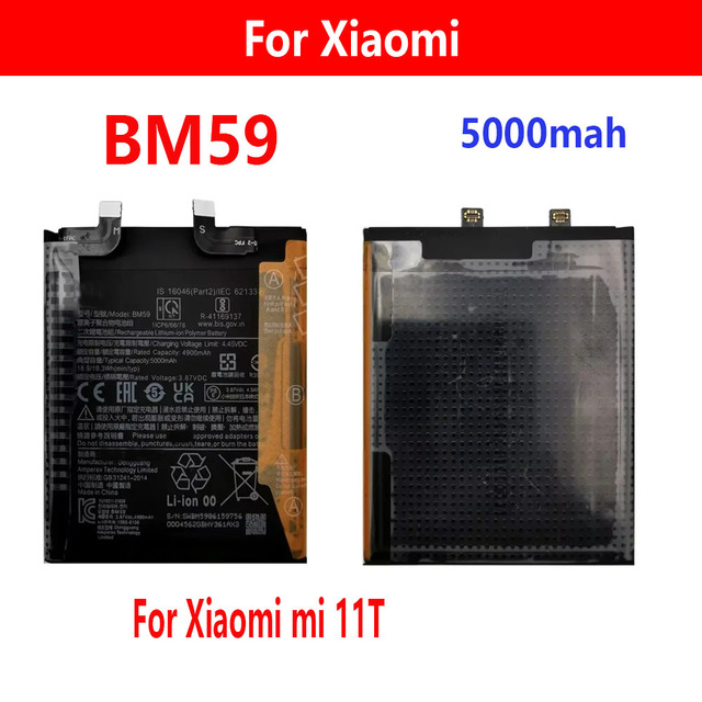 BN59 5000mAh Battery for Xiaomi Redmi Note 10 / 10S / Note 10 Pro 10pro Phone Replacement Batteries
