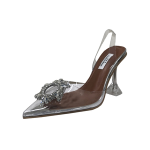 High Quality Hot Selling 2023 New Sunflower Rhinestone Heel <b>Shoes</b> Wedding Scene Women's Pumps - Product Image 6