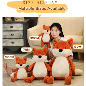 Peluche <span class=keywords><strong>Renard</strong></span> Adorable Ultra Douce Rembourrée en Coton PP Grande Taille pour Cadeau de Fête Enfant - Product Image 4