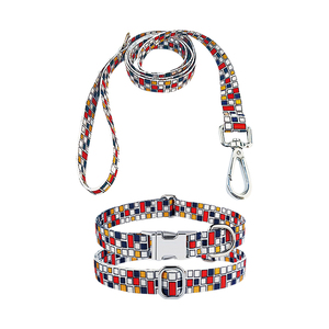 Collier personnalisé doux de style ethnique pour animaux de compagnie colliers de chien mignons réglables avec des motifs géométriques - Product Image 6