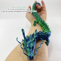 Dragon divin unisexe 3D imprimé actif Joint Dragon jouet créatif Animal dinosaure Statue Flexible en plastique jouet Figure Statues