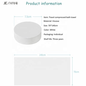 Nhà máy trực tiếp kích thước lớn tùy chỉnh in Viscose coreless dùng một lần khăn tắm mềm nén riêng đóng gói cho - Product Image 6