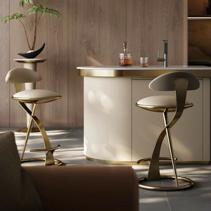 <span class=keywords><strong>Tabouret</strong></span> de <span class=keywords><strong>bar</strong></span> de comptoir moderne de luxe en acier inoxydable en cuir à dossier <span class=keywords><strong>bas</strong></span> noir et or pour îlot de cuisine chaise de <span class=keywords><strong>bar</strong></span> en métal avec repose-pieds - Product Image 3