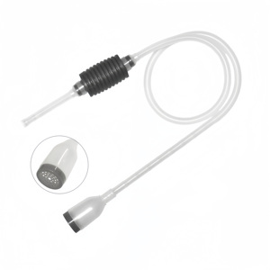 Tubo de sifón que cambia de agua para tanque de peces de acuario gris Premium 140CM Flexible | Limpiador de grava fácil de usar - Product Image 1