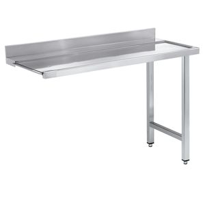 Mesa de Lavavajillas Comercial de Superficie Lisa 1100x750x850mm, Mesa de Entrada/Salida - Product Image 2