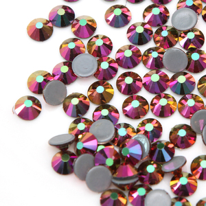 Muestra gratis SS10 Crystal <span class=keywords><strong>AB</strong></span> Flat Back Crystals Rhinestone Hotfix Crystal para ropa de tela - Product Image 6