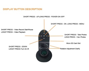 Caméra de chasse M3, vision nocturne, monoculaire, lunette de visée infrarouge, vidéo IR, photo, laser, 1080p HD, zoom optique 5x, écran 4 pouces CMOS - Product Image 4