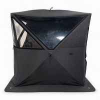 Tente de sauna isolée pour 3-4 personnes, sauna mobile d'hiver à monter rapidement avec cheminée, tente de sauna portable en coton épaissi à 3 couches