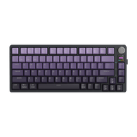 Keyboard Gaming Mekanik Nirkabel 3 Mode Qwerty Fashion Warna-warni Switch Coklat RGB yang Dapat Diganti Keyboard Gamer Isi Ulang Teclado