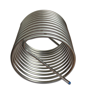 202 <span class=keywords><strong>316</strong></span> 0,1-5mm Intercambiador de calor en espiral soldado 904L 2205 2507 3mm 6mm Tubo de bobina de enfriamiento de acero inoxidable - Product Image 5