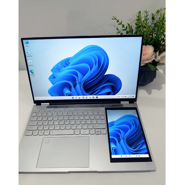 2025 New 15.6 Inch + 7Inch Dual Screen Laptops Notebook 16GB 512GB SSD Backlit Keyboard Double Screen Brand New Business Laptops