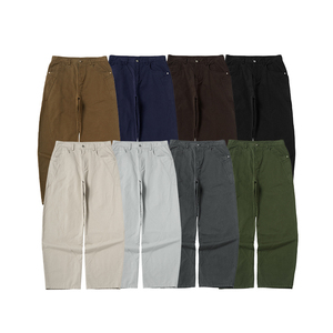<span class=keywords><strong>Pantaloni</strong></span> Cargo da <span class=keywords><strong>Uomo</strong></span> QUICKSHOW XASUTEX a Vita Media, Tinti in Capo, con Chiusura a Bottoni, Gamba Larga, Vestibilità Ampia, Stile Scimitar e Design Drappeggiato - Product Image 2