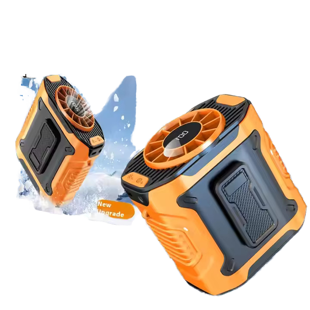 4000mAh USB High-Speed Rechargeable Handheld Portable Fan Wearable Waist Clip Design for Car Household Outdoor Travel Cooling