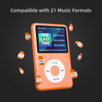 Reproductor MP3 MP4 Y1 de 128 GB Personalizado al por Mayor, Pantalla Táctil de 2,4 Pulgadas, Altavoz Integrado, Música de Alta Fidelidad para 5.0 DSD FLAC WAV, Interfaz de Usuario Personalizada