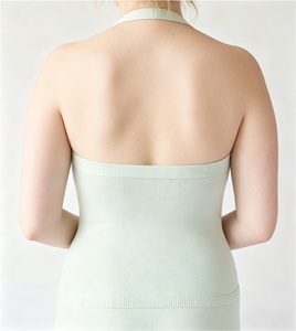 เสื้อสายเดี่ยวผ้าฝ้าย BCI สำหรับผู้หญิง เสื้อกล้ามคอเหลี่ยมแบบลำลองสำหรับฤดูร้อน - Product Image 3