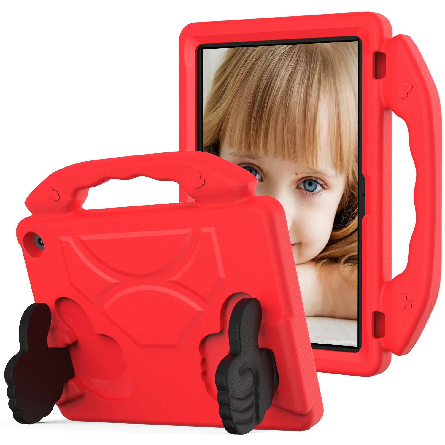 Housses de tablette EVA pour enfants étuis pour Amazon Kindle Fire HD8 Fire HD10 Fire HD7 antichoc poignée de pouce support housse de tablette