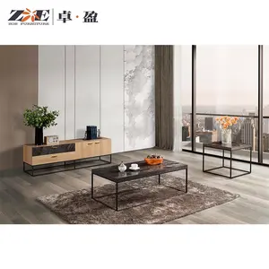 Modern Home Furniture New Design Living Room Sets Wooden TV Stand Console Tables