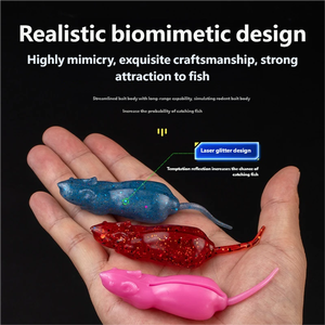 <span class=keywords><strong>Ensemble</strong></span> de leurres souples artificiels Thunder Frog Bionic en boîte pour la pêche au brochet en eau douce, lac/rivière/rivière, 50 mm/55 mm - Product Image 6