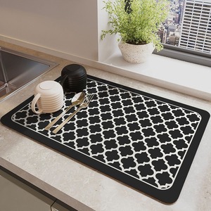 Tapete de Tierra de Diatomeas para Encimera de Cocina 40x60cm Antideslizante con Patrón Geométrico para Fregadero y Mesa - Product Image 4