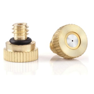Low <b>Pressure</b> Mister Anti-Drip Fogging Spray Head Dust Control Sprinkler Mist Nozzles, Spray Atomizing Misting Brass Nozzles - Product Image 1