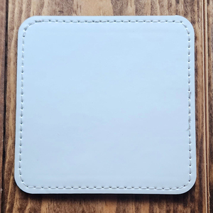 ECO <strong>Custom</strong> White Pu Leatherette <strong>Jeans</strong> <strong>Label</strong> Faux Hat Iron on Sublimation Blank Leather Patch for Hats Clothes - Product Image 2