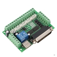 Carte de dérivation d'adaptateur d'interface CNC 5 axes en stock pour pilote de moteur pas à pas Mach3 avec câble USB