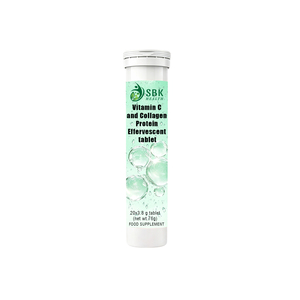 Tabletas Efervescentes de Vitamina C y Colágeno, 20x3.8g, Suplemento de Alta Proteína para Aclarar la Piel, Gran Venta - Product Image 1