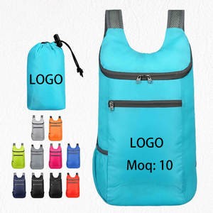 Giá rẻ đồng bằng biểu tượng tùy chỉnh trọng lượng nhẹ nylon có thể gập lại đi bộ đường dài túi đi xe đạp du lịch không thấm nước mưa ngày wnisex ngoài trời Ba lô - Product Image 1