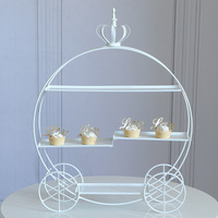 Présentoir à Gâteaux de Mariage Rond en Fer Forgé Style Européen, Réglable, pour Table de Desserts et Plateau de Présentation de Thé et Desserts – Vente Directe