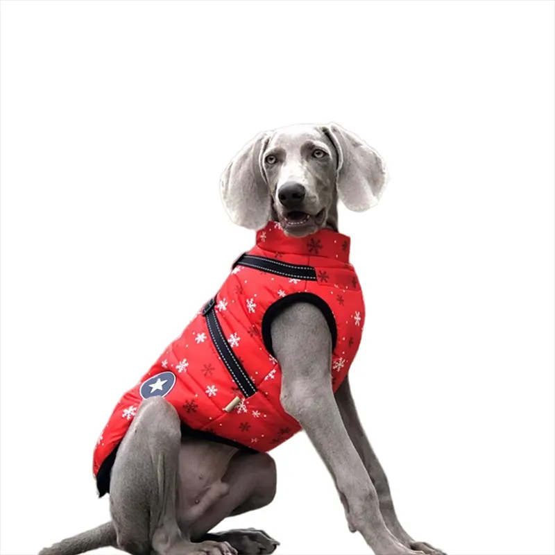 Premium Custom Waterdichte Grote Jas Winter Outdoor Vest Honden Huisdieren Puffer Jas Winter Kleding Luxe Voor Grote Honden