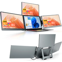 Moniteur portable Eimio 15,6 pouces 1080P IPS, extension d'écran triple avec support pliable, Type-C Plug and Play, OEM