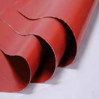 Tissu enduit de silicone de fibre de verre -- résistant au feu ignifuge à hautes températures résistant à la chaleur