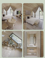 Maison préfabriquée en conteneur facile à installer, villa moderne en bois miniature, cabane de vacances, fournisseur chinois