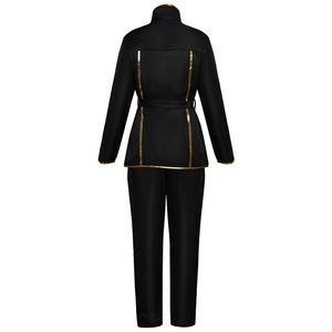 Costume de cosplay Code Geass Lelouch, noir avec bordure dorée, tenue de scène anime, en polyester, collection Printemps 2024 - Product Image 2