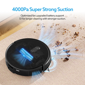 Robot Aspiradora y Mopa GS1 Combo 4000Pa, Robot Aspiradora Inteligente con Navegación Giroscópica para Pelo de Mascotas y Pisos Duros, Limpieza del Hogar - Product Image 2