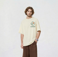 Herren Maßgeschneidertes T-Shirt 100% Baumwoll-Jersey Hochwertig Atmungsaktiv Street-Style O-Ausschnitt Einfarbig 200g Regular Fit