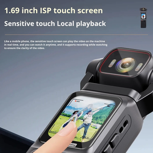 Caméra Corporelle Portable Haute Définition 4K Enregistreur Vidéo de Poche pour le Cyclisme Imagerie CMOS avec Type de Média MicroSD - Product Image 2