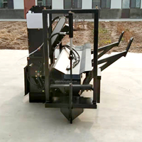 Équipements agricoles Machines forestières Processeur de bois de chauffage, Broyeur de souche de déchiqueteuse de bois attaché sur Skid Steer