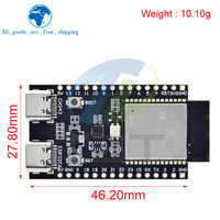 TZT ESP32/ESP32-C6, papan pengembangan Type C ganda WiFi + Internet Of Things ESP32-C6-DevKit C N16R8