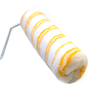 Kit de rouleau de peinture murale professionnel-Poignée ergonomique en plastique pour une finition ultra-lisse | DIY et décoration intérieure