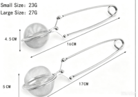 Infuseur à thé en maille d'acier inoxydable 304 avec poignée, outil domestique pour filtrer les sédiments et saupoudrer la poudre, pour feuilles de thé