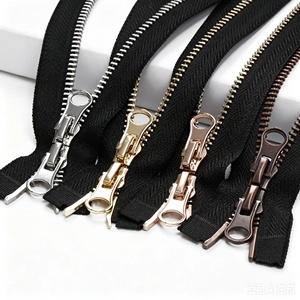 Cremallera metálica de doble cabezal con bloqueo automático 3 # /5 # /8 #   Productos de Textil para el Hogar, Maletas, Bolsas y Prendas de Vestir - Product Image 1