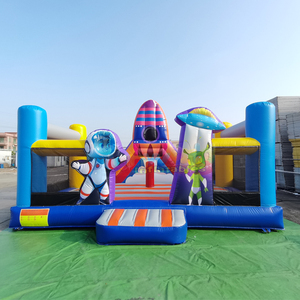 Giant outdoor kids bouncy <b>castle</b> commercial outer space inflatable <b>bounce</b> house combo playground - Product Image 3